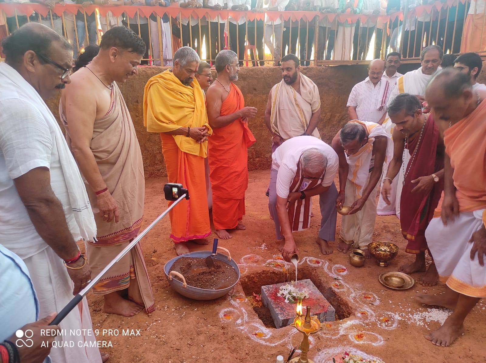 ಗಂಜಿಮಠದಲ್ಲಿ 1100 ವರ್ಷಗಳ ಇತಿಹಾಸವಿರುವ ಶ್ರೀ ಮೃತ್ಯುಂಜಯೇಶ್ವರ ದೇಗುಲದ ಪುನರ್ನಿರ್ಮಾಣಕ್ಕೆ ಶಂಕುಸ್ಥಾಪನೆ