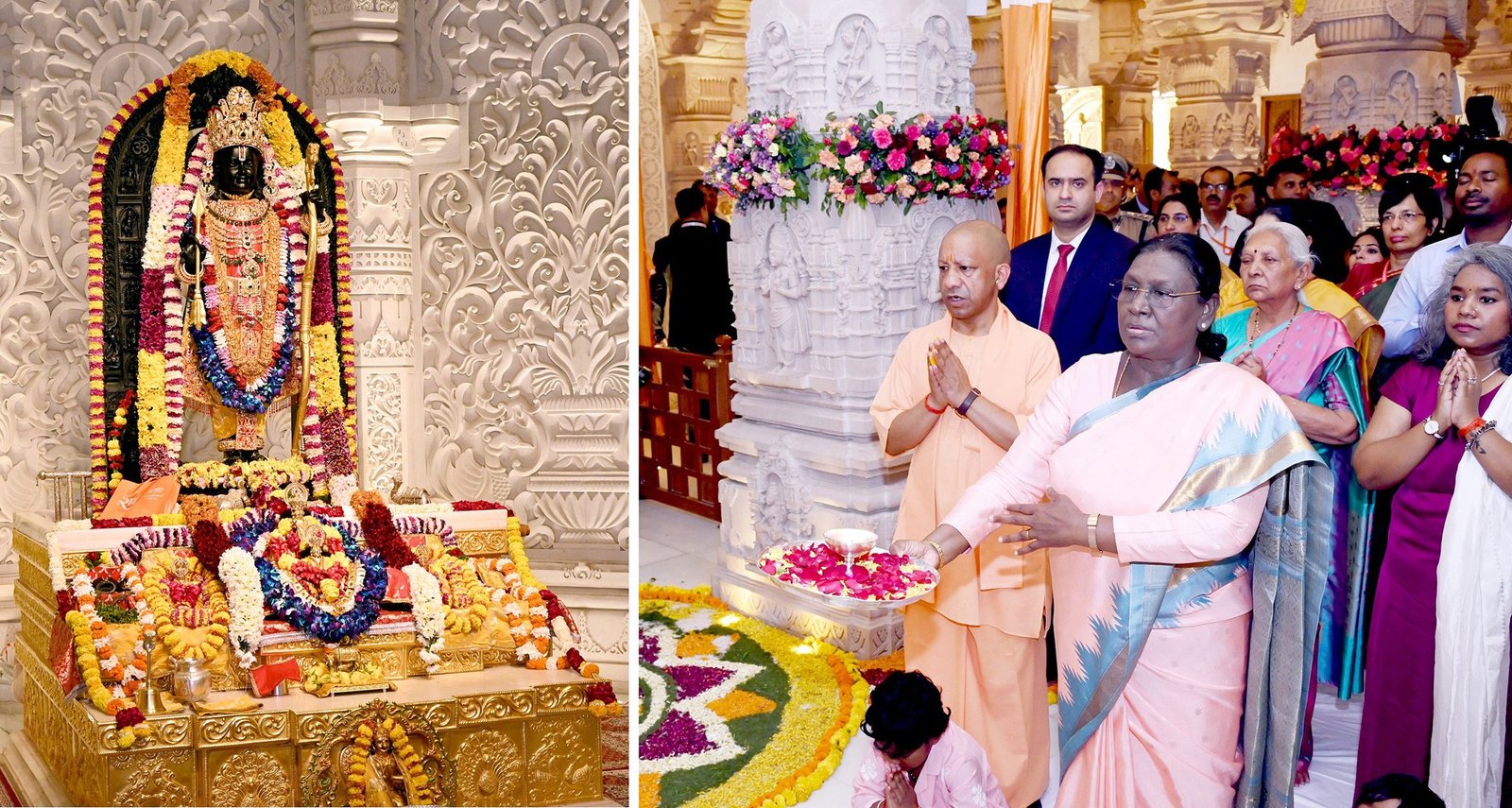 ಅಯೋಧ್ಯೆ ಧಾಮದಲ್ಲಿ ಭಕ್ತಿ ಪರವಶತೆ: ಪ್ರಭು ಶ್ರೀರಾಮಲಲ್ಲಾನ ದರ್ಶನ ಪಡೆದ ರಾಷ್ಟ್ರಪತಿ ದ್ರೌಪದಿ ಮುರ್ಮು